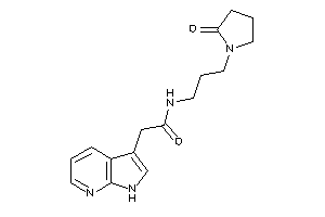 N-[3-(2-ketopyrrolidino)propyl]-2-(1H-pyrrolo[2,3-b]pyridin-3-yl)acetamide