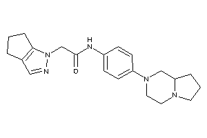 N-[4-(3,4,6,7,8,8a-hexahydro-1H-pyrrolo[1,2-a]pyrazin-2-yl)phenyl]-2-(5,6-dihydro-4H-cyclopenta[c]pyrazol-1-yl)acetamide