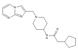 2-cyclopentyl-N-[1-(imidazo[1,2-a]pyrimidin-2-ylmethyl)-4-piperidyl]acetamide