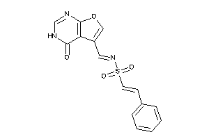 N-[(4-keto-3H-furo[2,3-d]pyrimidin-5-yl)methylene]-2-phenyl-ethenesulfonamide