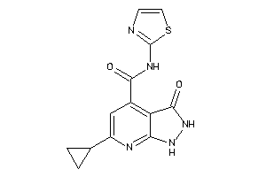 6-cyclopropyl-3-keto-N-thiazol-2-yl-1,2-dihydropyrazolo[3,4-b]pyridine-4-carboxamide