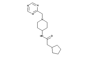 2-cyclopentyl-N-[1-(s-triazin-2-ylmethyl)-4-piperidyl]acetamide