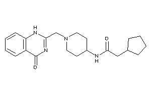 2-cyclopentyl-N-[1-[(4-keto-1H-quinazolin-2-yl)methyl]-4-piperidyl]acetamide