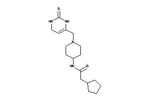 2-cyclopentyl-N-[1-[(2-keto-3,4-dihydro-1H-pyrimidin-6-yl)methyl]-4-piperidyl]acetamide