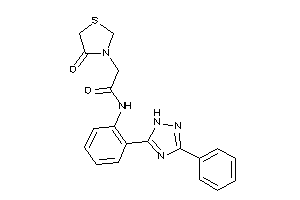 2-(4-ketothiazolidin-3-yl)-N-[2-(3-phenyl-1H-1,2,4-triazol-5-yl)phenyl]acetamide