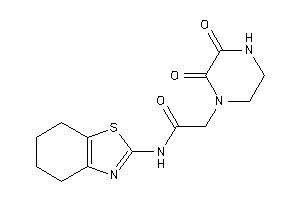 2-(2,3-diketopiperazino)-N-(4,5,6,7-tetrahydro-1,3-benzothiazol-2-yl)acetamide