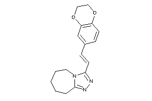 3-[2-(2,3-dihydro-1,4-benzodioxin-6-yl)vinyl]-6,7,8,9-tetrahydro-5H-[1,2,4]triazolo[4,3-a]azepine