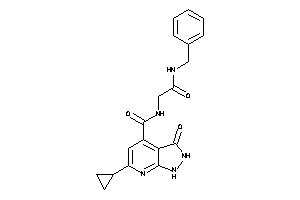 N-[2-(benzylamino)-2-keto-ethyl]-6-cyclopropyl-3-keto-1,2-dihydropyrazolo[3,4-b]pyridine-4-carboxamide