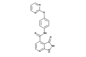 3-keto-N-[4-(2-pyrimidyloxy)phenyl]-1,2-dihydropyrazolo[3,4-b]pyridine-4-carboxamide