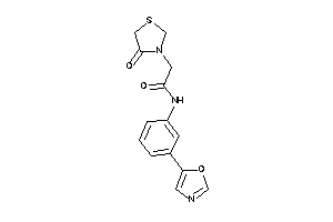 2-(4-ketothiazolidin-3-yl)-N-(3-oxazol-5-ylphenyl)acetamide