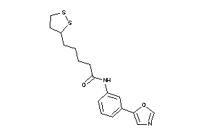 Image of 5-(dithiolan-3-yl)-N-(3-oxazol-5-ylphenyl)valeramide