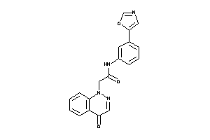 2-(4-ketocinnolin-1-yl)-N-(3-oxazol-5-ylphenyl)acetamide