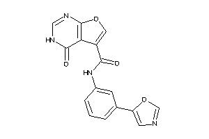 4-keto-N-(3-oxazol-5-ylphenyl)-3H-furo[2,3-d]pyrimidine-5-carboxamide