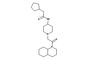 N-[1-[2-(3,4,4a,5,6,7,8,8a-octahydro-2H-quinolin-1-yl)-2-keto-ethyl]-4-piperidyl]-2-cyclopentyl-acetamide