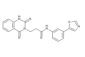 3-(4-keto-2-thioxo-1H-quinazolin-3-yl)-N-(3-oxazol-5-ylphenyl)propionamide