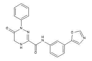Image of 6-keto-N-(3-oxazol-5-ylphenyl)-1-phenyl-4,5-dihydro-1,2,4-triazine-3-carboxamide