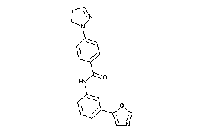 N-(3-oxazol-5-ylphenyl)-4-(2-pyrazolin-1-yl)benzamide