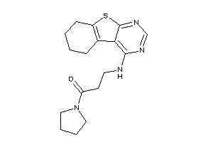 1-pyrrolidino-3-(5,6,7,8-tetrahydrobenzothiopheno[2,3-d]pyrimidin-4-ylamino)propan-1-one