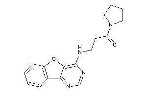 3-(benzofuro[3,2-d]pyrimidin-4-ylamino)-1-pyrrolidino-propan-1-one