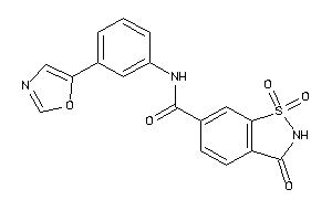 1,1,3-triketo-N-(3-oxazol-5-ylphenyl)-1,2-benzothiazole-6-carboxamide