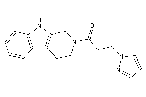3-pyrazol-1-yl-1-(1,3,4,9-tetrahydro-$b-carbolin-2-yl)propan-1-one
