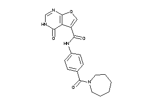 N-[4-(azepane-1-carbonyl)phenyl]-4-keto-3H-furo[2,3-d]pyrimidine-5-carboxamide