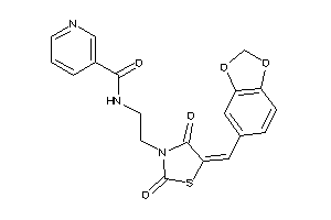 N-[2-(2,4-diketo-5-piperonylidene-thiazolidin-3-yl)ethyl]nicotinamide