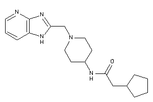 Image of 2-cyclopentyl-N-[1-(1H-imidazo[4,5-b]pyridin-2-ylmethyl)-4-piperidyl]acetamide