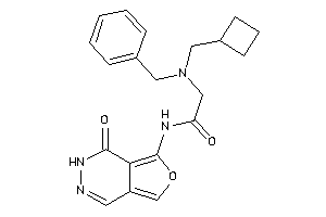 2-[benzyl(cyclobutylmethyl)amino]-N-(4-keto-3H-furo[3,4-d]pyridazin-5-yl)acetamide