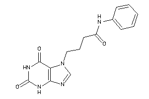 4-(2,6-diketo-3H-purin-7-yl)-N-phenyl-butyramide