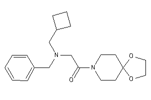 2-[benzyl(cyclobutylmethyl)amino]-1-(1,4-dioxa-8-azaspiro[4.5]decan-8-yl)ethanone