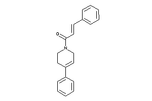 3-phenyl-1-(4-phenyl-3,6-dihydro-2H-pyridin-1-yl)prop-2-en-1-one