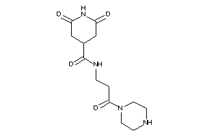 2,6-diketo-N-(3-keto-3-piperazino-propyl)isonipecotamide