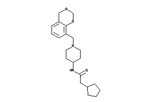 N-[1-(4H-1,3-benzodioxin-8-ylmethyl)-4-piperidyl]-2-cyclopentyl-acetamide