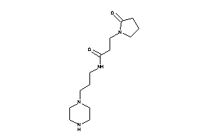 3-(2-ketopyrrolidino)-N-(3-piperazinopropyl)propionamide