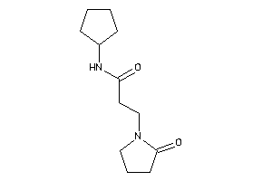 N-cyclopentyl-3-(2-ketopyrrolidino)propionamide