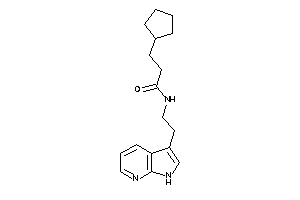 Image of 3-cyclopentyl-N-[2-(1H-pyrrolo[2,3-b]pyridin-3-yl)ethyl]propionamide
