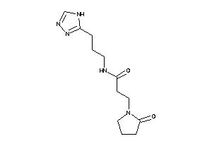 3-(2-ketopyrrolidino)-N-[3-(4H-1,2,4-triazol-3-yl)propyl]propionamide