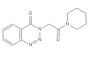 3-(2-keto-2-piperidino-ethyl)-1,2,3-benzotriazin-4-one