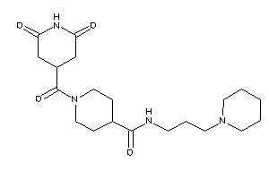 1-(2,6-diketoisonipecotoyl)-N-(3-piperidinopropyl)isonipecotamide