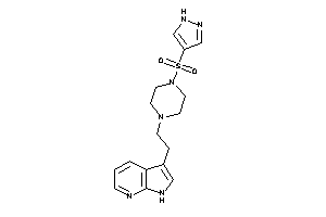 3-[2-[4-(1H-pyrazol-4-ylsulfonyl)piperazino]ethyl]-1H-pyrrolo[2,3-b]pyridine