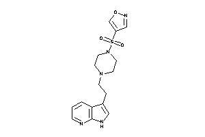 4-[4-[2-(1H-pyrrolo[2,3-b]pyridin-3-yl)ethyl]piperazino]sulfonylisoxazole