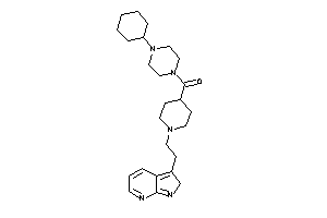 (4-cyclohexylpiperazino)-[1-[2-(2H-pyrrolo[2,3-b]pyridin-3-yl)ethyl]-4-piperidyl]methanone