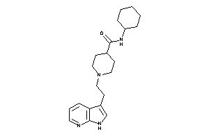 N-cyclohexyl-1-[2-(1H-pyrrolo[2,3-b]pyridin-3-yl)ethyl]isonipecotamide