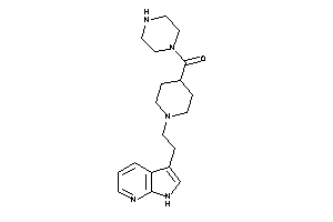 Piperazino-[1-[2-(1H-pyrrolo[2,3-b]pyridin-3-yl)ethyl]-4-piperidyl]methanone