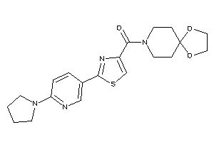 1,4-dioxa-8-azaspiro[4.5]decan-8-yl-[2-(6-pyrrolidino-3-pyridyl)thiazol-4-yl]methanone