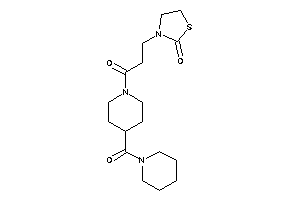 3-[3-keto-3-[4-(piperidine-1-carbonyl)piperidino]propyl]thiazolidin-2-one