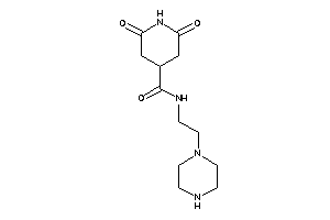 2,6-diketo-N-(2-piperazinoethyl)isonipecotamide
