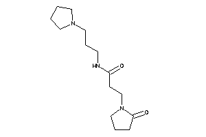 3-(2-ketopyrrolidino)-N-(3-pyrrolidinopropyl)propionamide