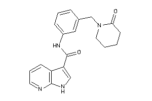 N-[3-[(2-ketopiperidino)methyl]phenyl]-1H-pyrrolo[2,3-b]pyridine-3-carboxamide